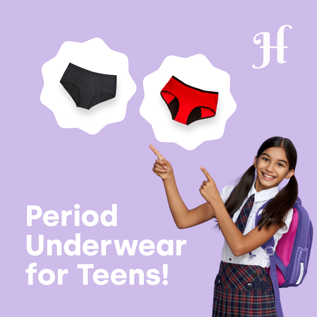 Suffer Period leaks at school- Wear Absorbent Period Panties
