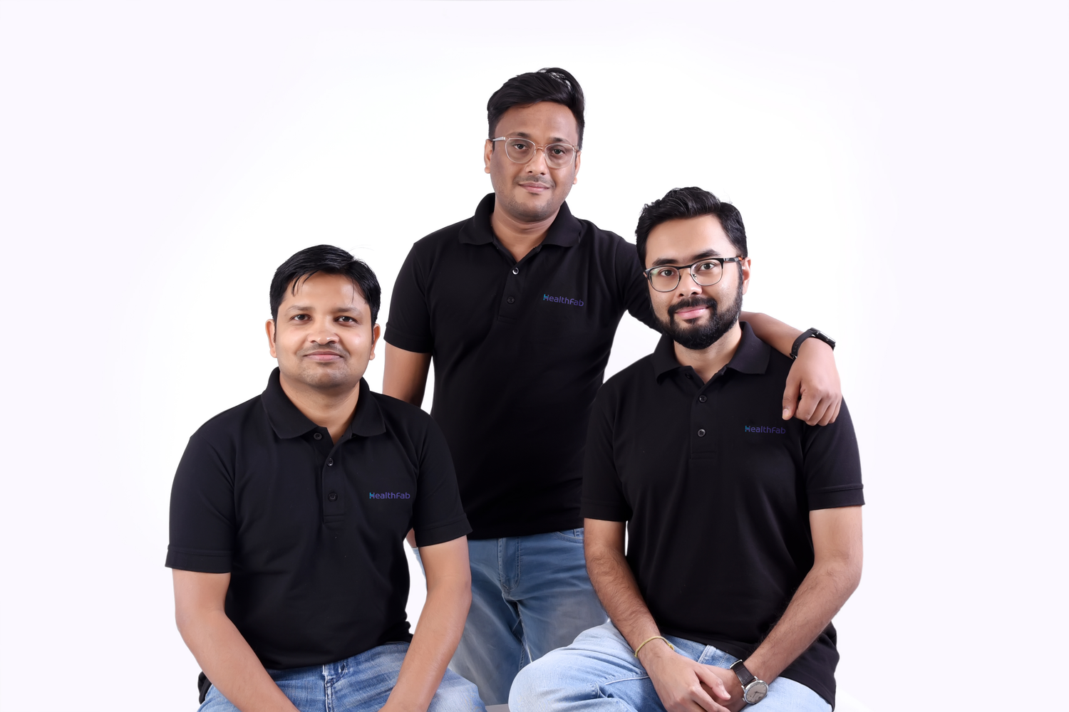 healthfab founders Satyajit Kiriti Sourav (from left to right)